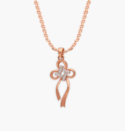 The Ribboned Flower Pendant